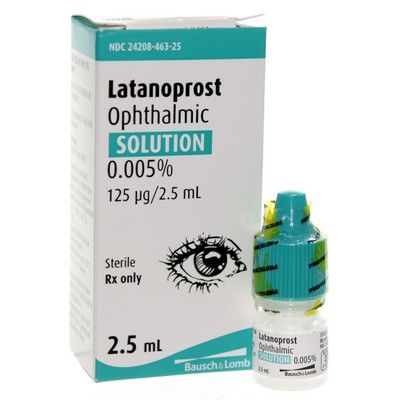 Latanoprost (Xalatan) solution for male pattern baldness